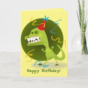 Funny "Happy Birthday" "You old dinosaur!" Card