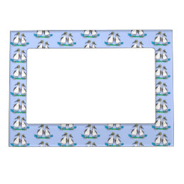 Funny, happy blue footed boobies dancing cartoon magnetic frame