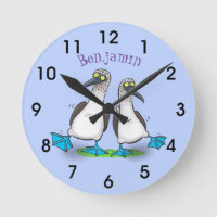 Funny, happy blue footed boobies dancing cartoon