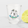 Funny, happy blue footed boobies dancing cartoon  shot glass