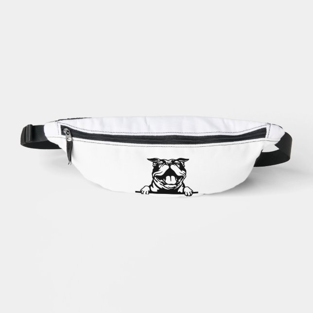 Funny happy Bulldog Fanny Pack (Front)