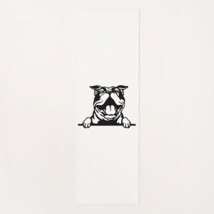 Funny happy Bulldog Yoga Mat