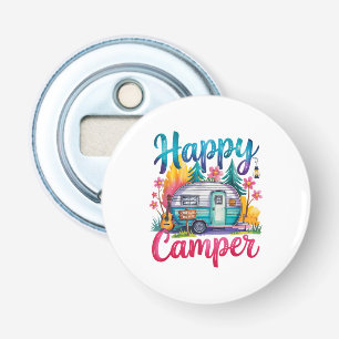 Funny Happy Camper Camping Apparel Trailer RV Kids Bottle Opener
