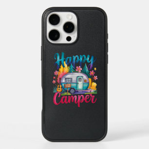 Funny Happy Camper Camping Apparel Trailer RV Kids iPhone 16 Pro Max Case