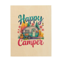 Funny Happy Camper Camping Apparel Trailer RV Kids