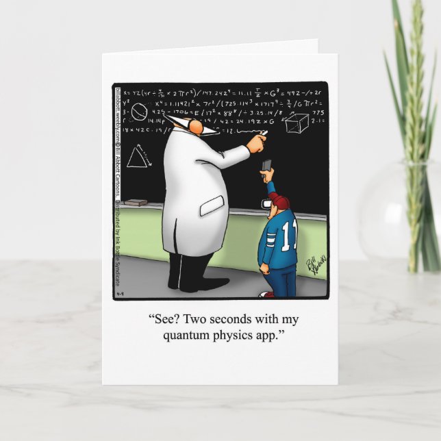 Funny Happy Chemistry Week Greeting Card (Front)