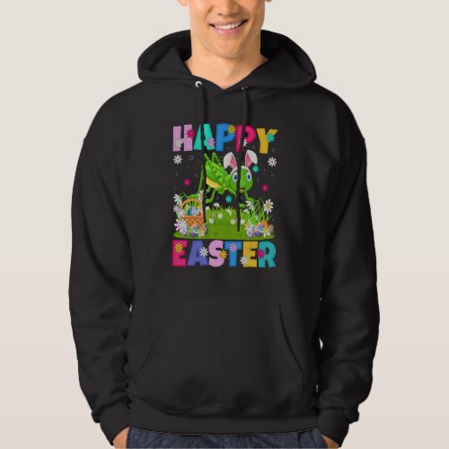Funny Happy Easter Bunny Grasshopper Easter Sunday Hoodie