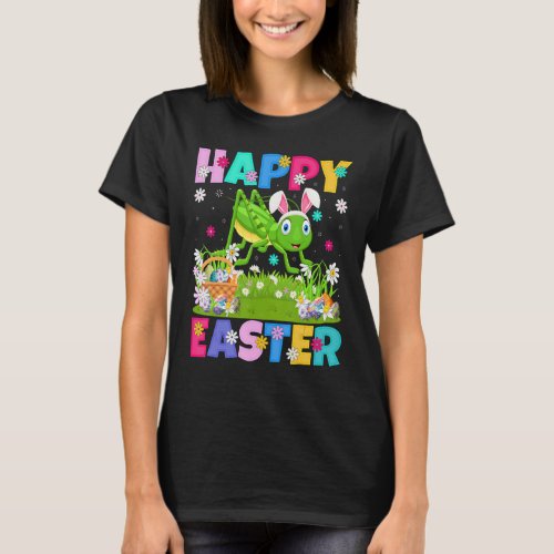 Funny Happy Easter Bunny Grasshopper Easter Sunday T_Shirt