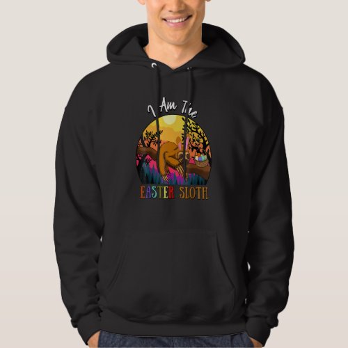 Funny Happy Easter Day Vintage I Am The Easter Slo Hoodie