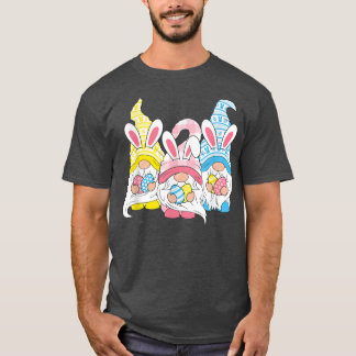 Funny Happy Easter Gnomes Easter Egg Bunny Gnome T-Shirt