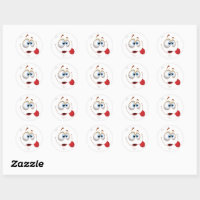 Blue Eye Stickers, Zazzle