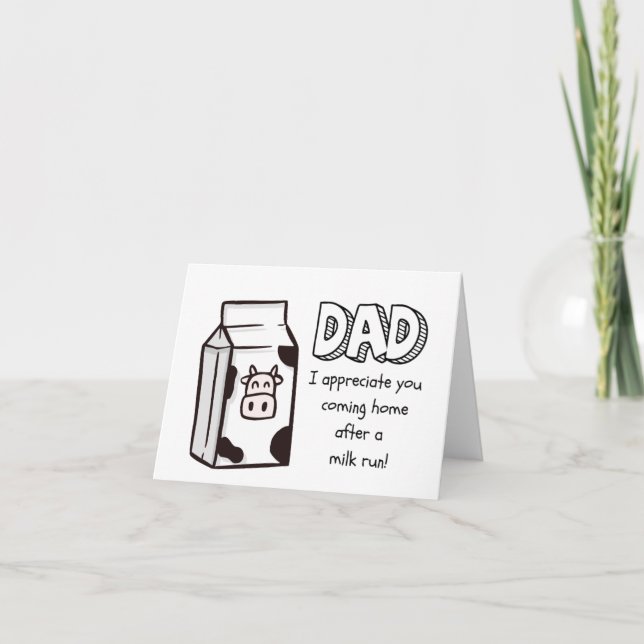 Funny Happy Fathers Day Card, Humor for Dad Card (Front)