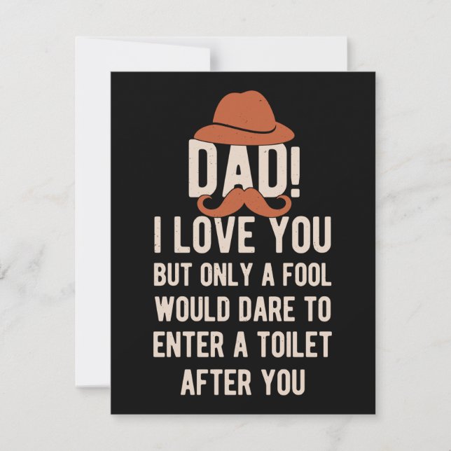 Funny Happy Father's Day Holiday Card (Front)