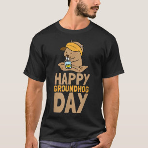 Funny Happy Ground Hog Day Shirt, Happy Groundhog  T-Shirt