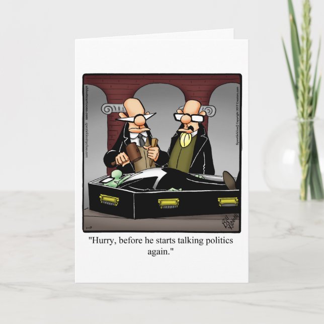 Funny Happy Halloween Greeting Card (Front)