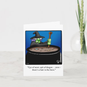 Funny Happy Halloween Greeting Card