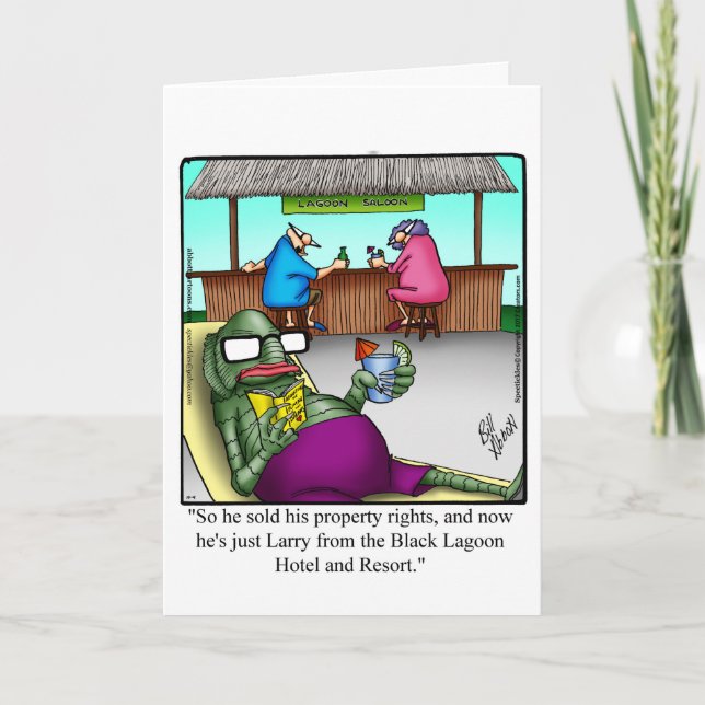 Funny Happy Halloween Greeting Card (Front)