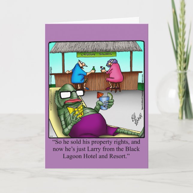 Funny Happy Halloween Greeting Card (Front)