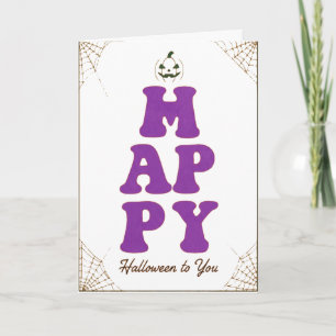 Funny Happy Halloween Greeting Message Card