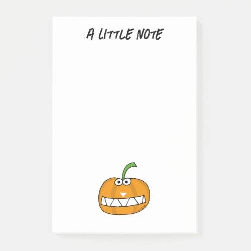 funny Happy Halloween pumpkin Post_it Notes