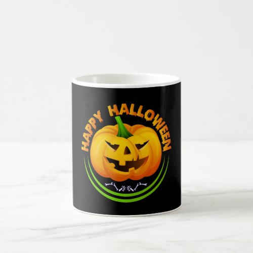 Funny Happy Halloween Scary Pumpkin  Coffee Mug
