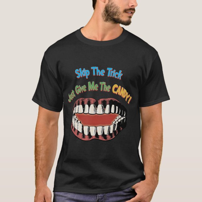 Funny Happy Halloween Shirt - Big Mouth (Front)