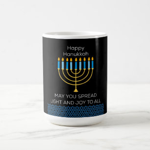Funny Happy Hanukkah Cute Blue Chanukah Unique Color Morph Mug