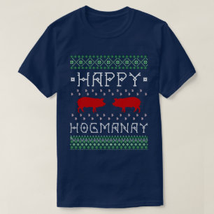 Funny "Happy Hogmanay" Ugly Scottish New Year T-Shirt