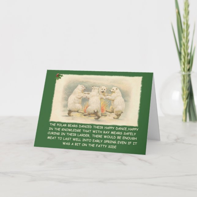 Funny happy holidays holiday card (Front)