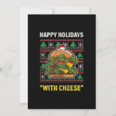 Funny Cheese Christmas Card Funny Holiday Card Cheese 