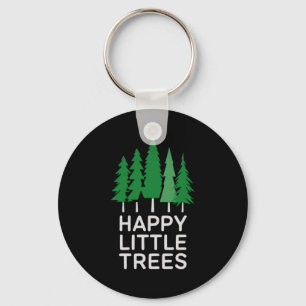 Funny Happy Little Trees Camng  Keychain