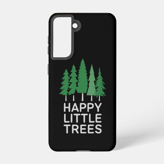 Funny Happy Little Trees Gifts Camping  Samsung Galaxy Case (Back)