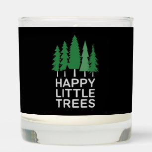 Funny Happy Little Trees Gifts Camping  Scented Candle