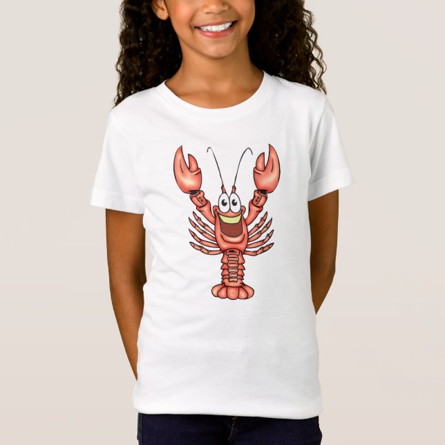 Funny Happy Lobster T-Shirt (Front)