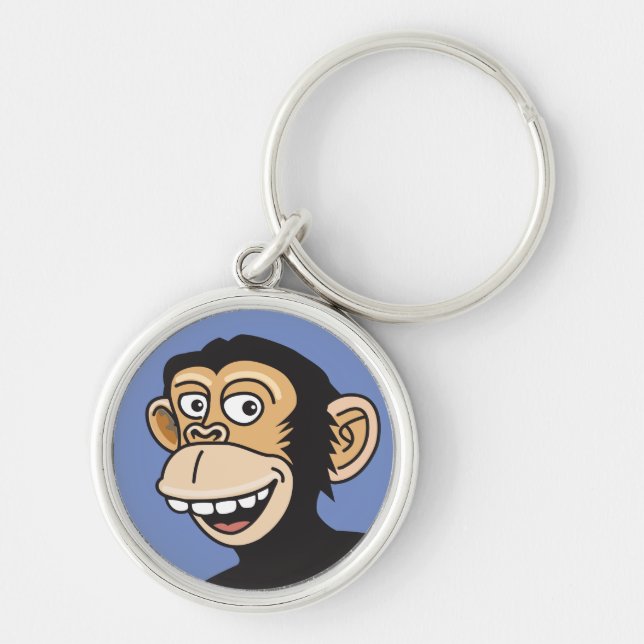 Funny "Happy Monkey" Keychain (Front)