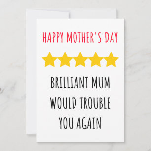 Funny Happy Mother's day card
