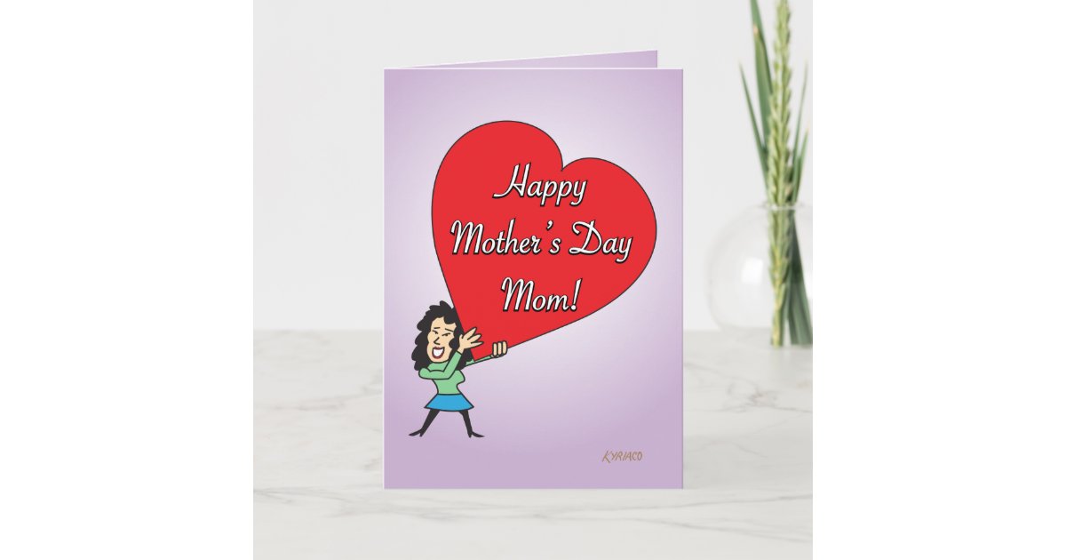 Funny Happy Mother S Day Card From Daughter 3 Zazzle Com