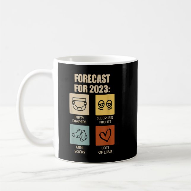 Funny Happy New Year 2023 On 2022 Off New Year's E Coffee Mug (Left)