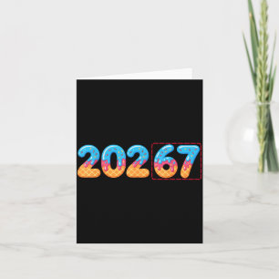 Funny Happy New Year 2026 20267 Ice Cream Drip 67 Card