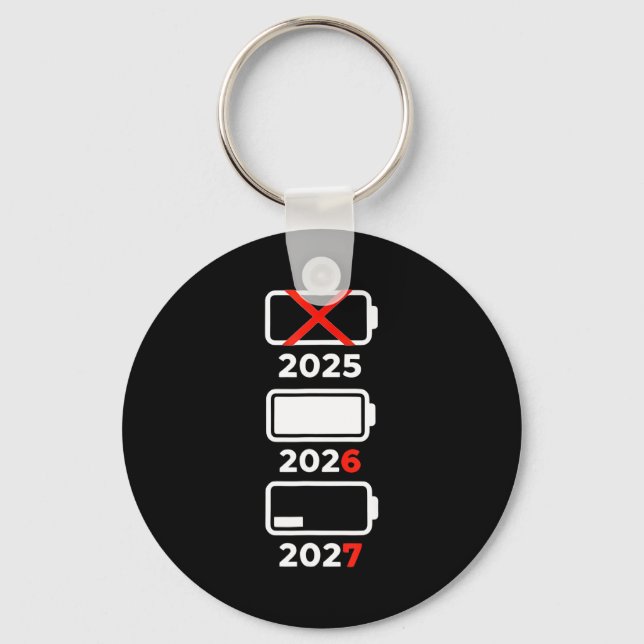 Funny Happy New Year 2026 2027 67 Meme Six Seven  Keychain (Front)