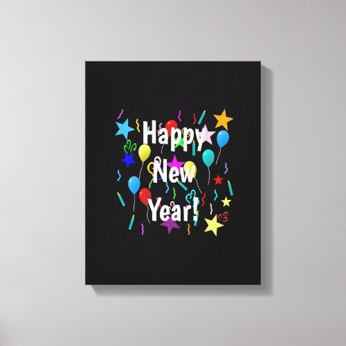 Funny Happy New Year Eve 2023 Party Decorations Ce Canvas Print