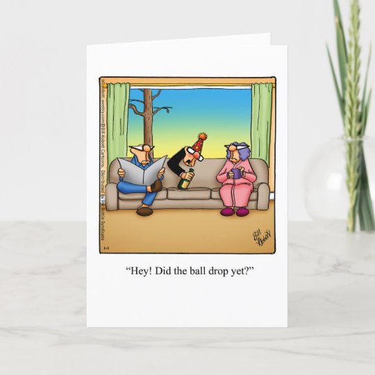 Funny Happy New Year's Day Greeting Card | Zazzle.com