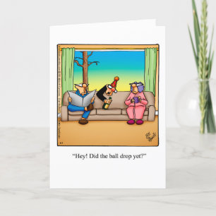 Funny Happy New Year's Day Greeting Card