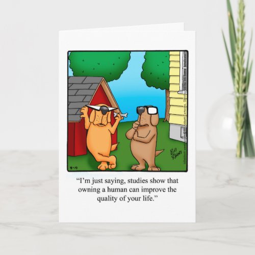 Funny Happy Pet Owners Day Greeting Card