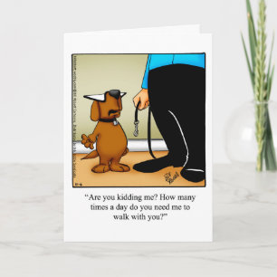 Funny Happy Pet Owner's Day Greeting Card