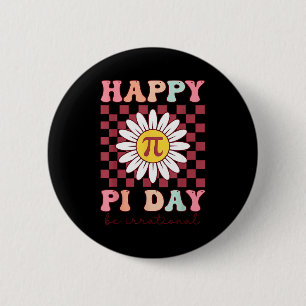 Funny Happy Pi Day Pie Irrational Button