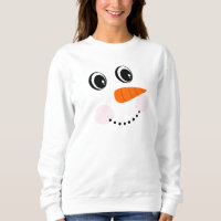 Funny Happy smiling  /Snowman Face  T-Shirt