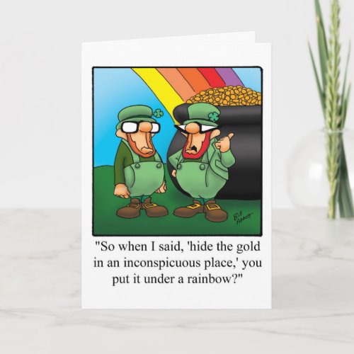 Funny Happy St Patricks Day Card