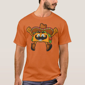 Funny Happy Taco Meican Sombrero  T-Shirt