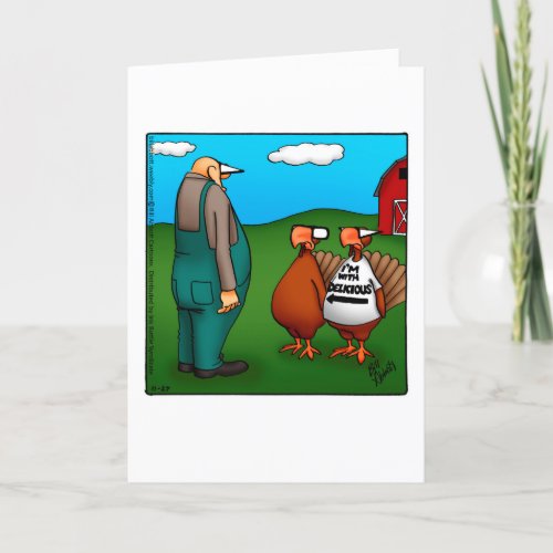 Funny Happy Thanksgiving Greeting Card